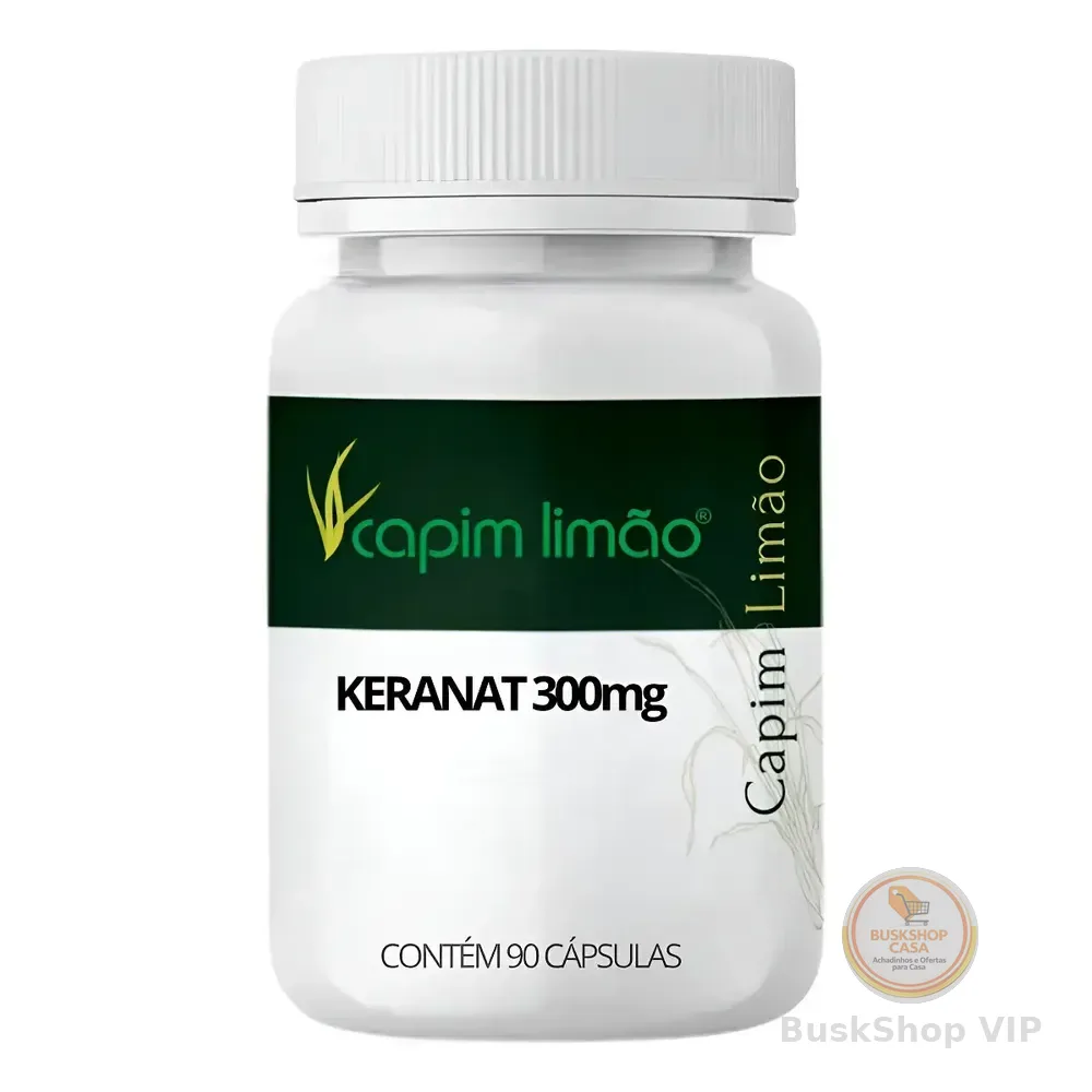Keranat 300mg 90 Cáp Fortalecimento Capilar