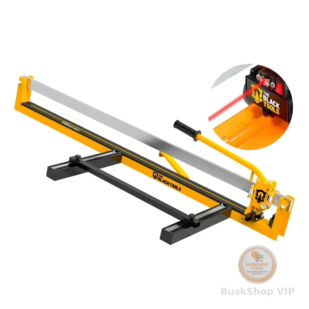 Riscadeira Pisos Profissional Cortador Manual Porcelanato Azulejo 120 Cm Guia Laser 18 Rolamentos Ttc240 The Black Tools