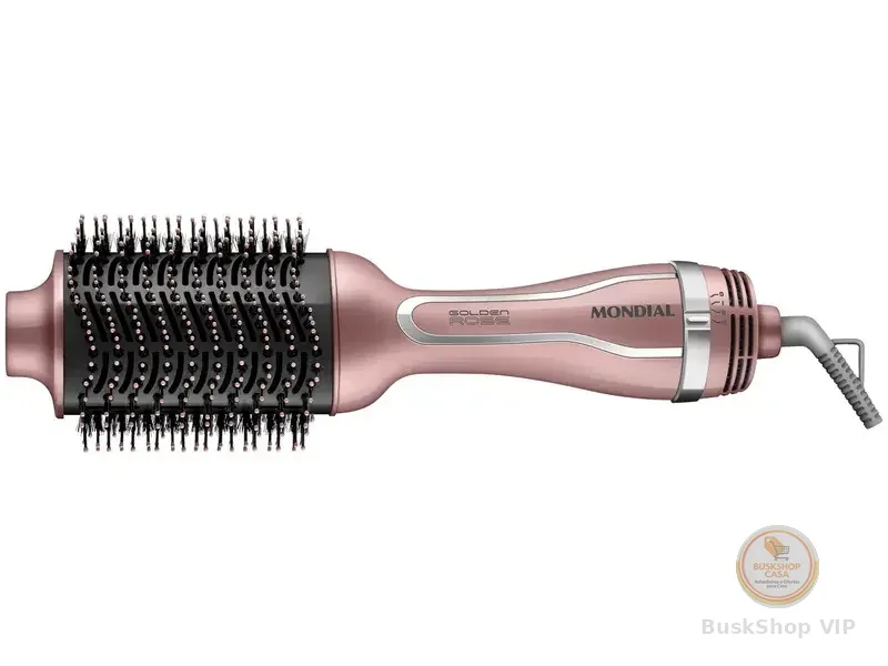 Escova  Secadora Mondial ES-02-BI 1200W 3 Níveis de Temperatura Tourmaline Íon