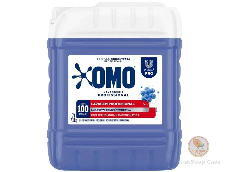 Omo Lava Roupas Líquido Lavanderia Profissional 7L