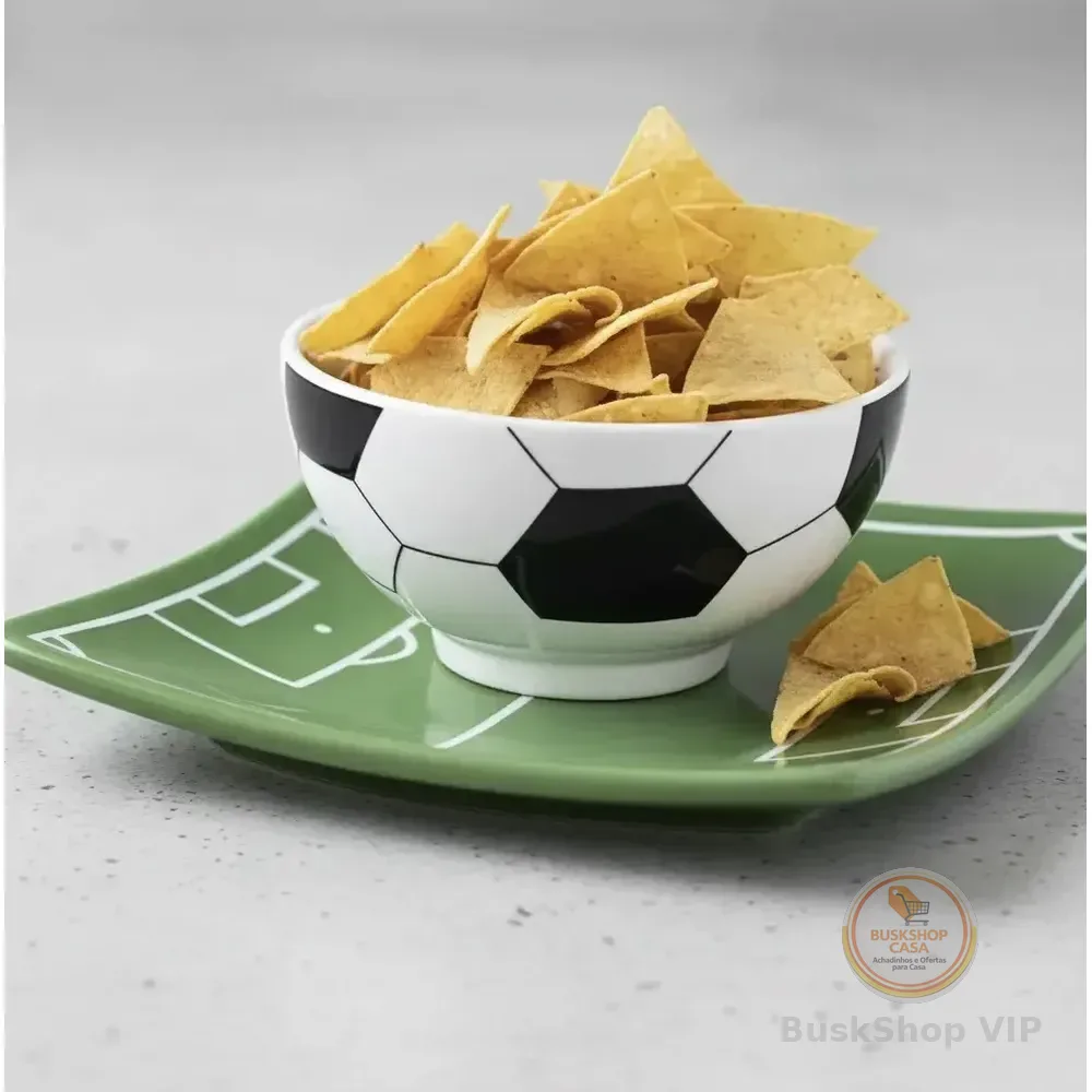 Conjunto De 2 Travessas E 2 Bowls Cerâmica Copa 2026