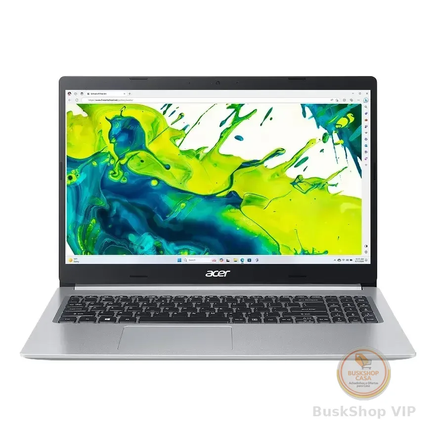 Notebook Acer Aspire 5 A515-45-r043 - Amd Ryzen 5 5500u  16 Gb Ddr4  512 Gb Ssd  Tela 15,6  Fhd Ips  Windows 11 Home  Wi-fi 6 Prateado
