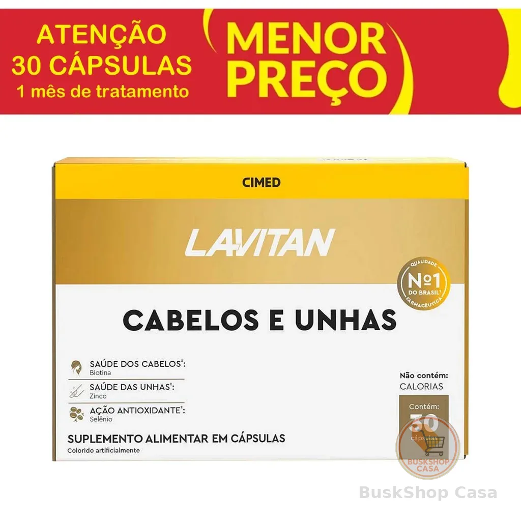 Lavitan Cabelos e Unhas 30 Comprimidos