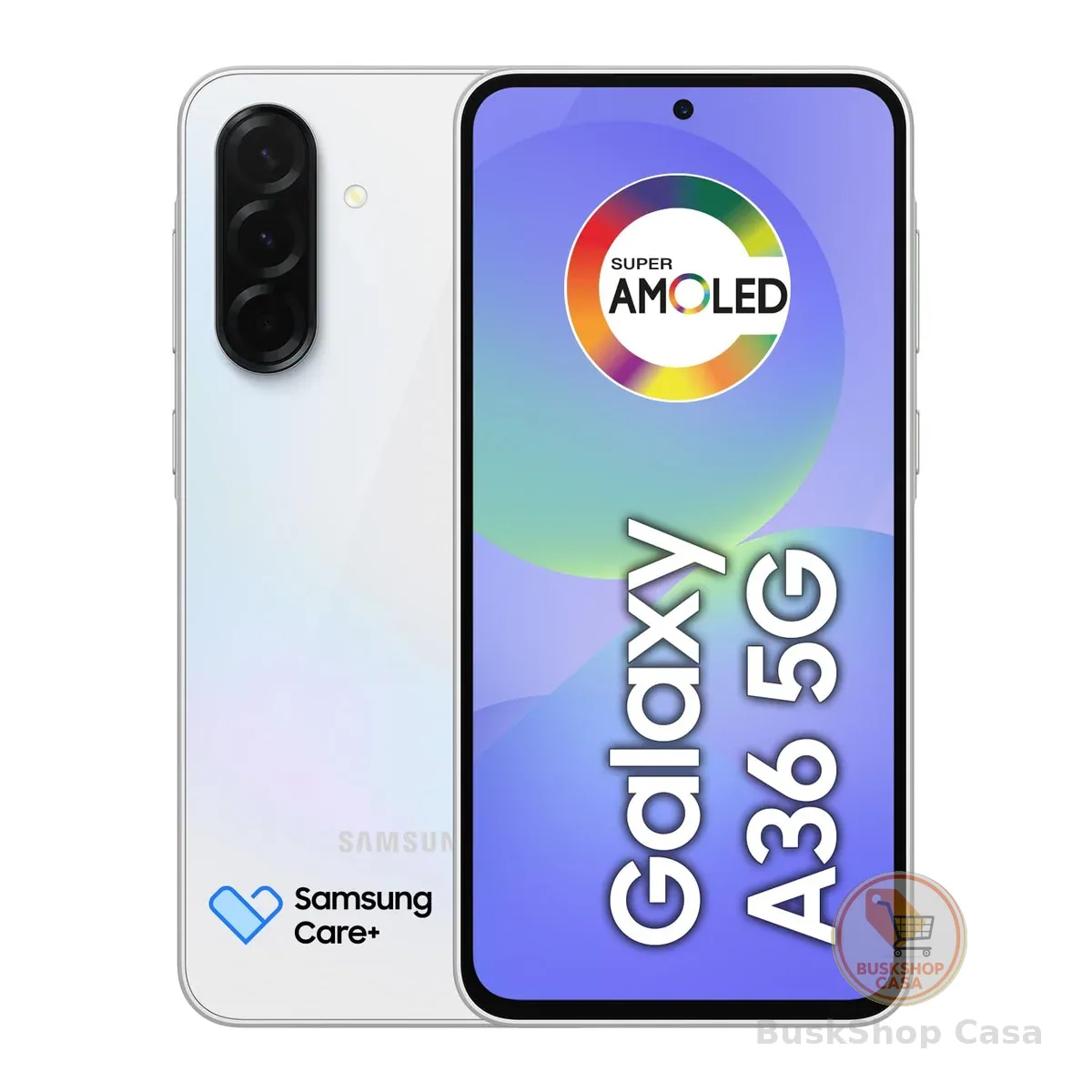 Celular Samsung Galaxy A36 5G 256GB, 8GB RAM, Recursos AI (Branco)