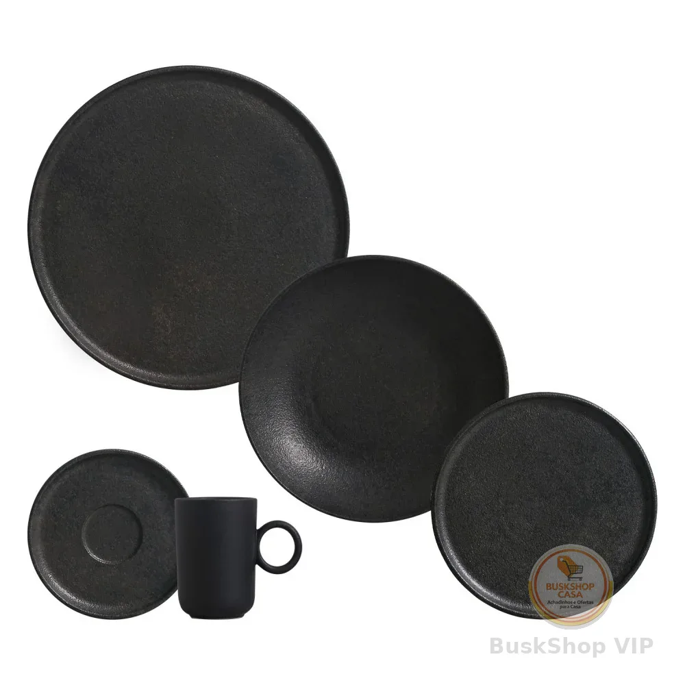 Aparelho de Jantar 20 Peças Basic Rust Porto Brasil