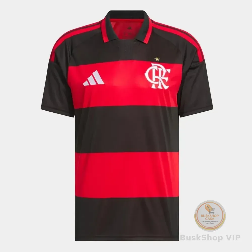 Camisa adidas Futebol Torcedor Masculino Flamengo Jz8886 Vermelho Caveira G Lisa