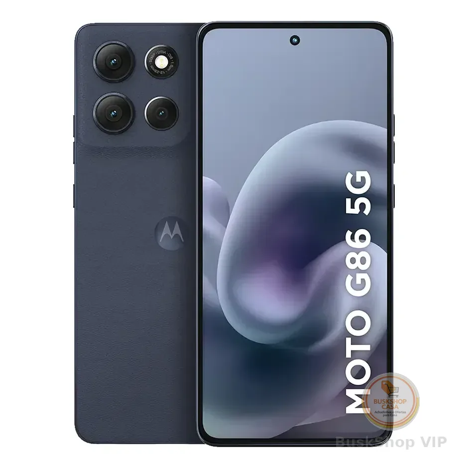 Smartphone Motorola Moto G86 5g - 256gb 24gb (8gb Ram+16gb Ram Boost) Tela 1.5k Poled, 50mp Sony Camera Ois Moto Ai, Videos Em 4k, Ip68 + Ip69 - Grafite