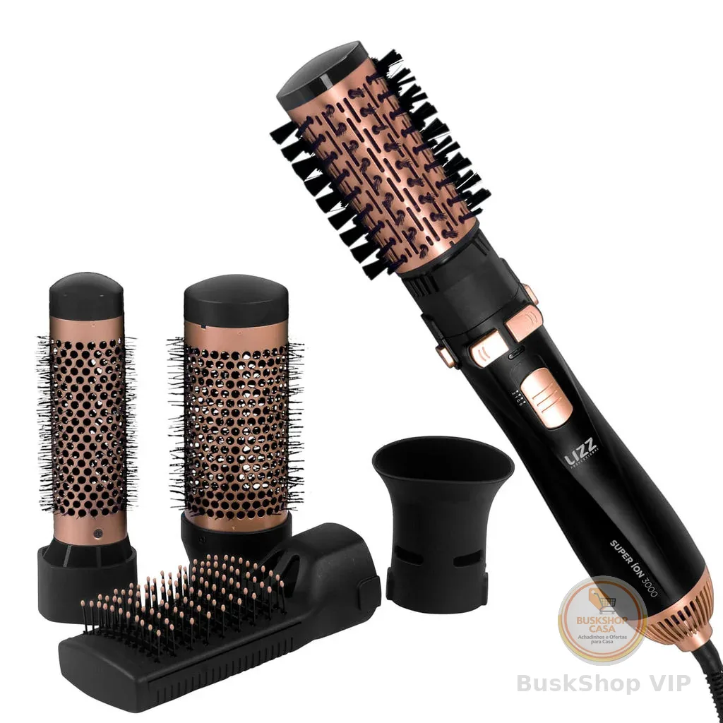 Escova Super Íon 3000 Multifuncional 1300W - Lizz Pro