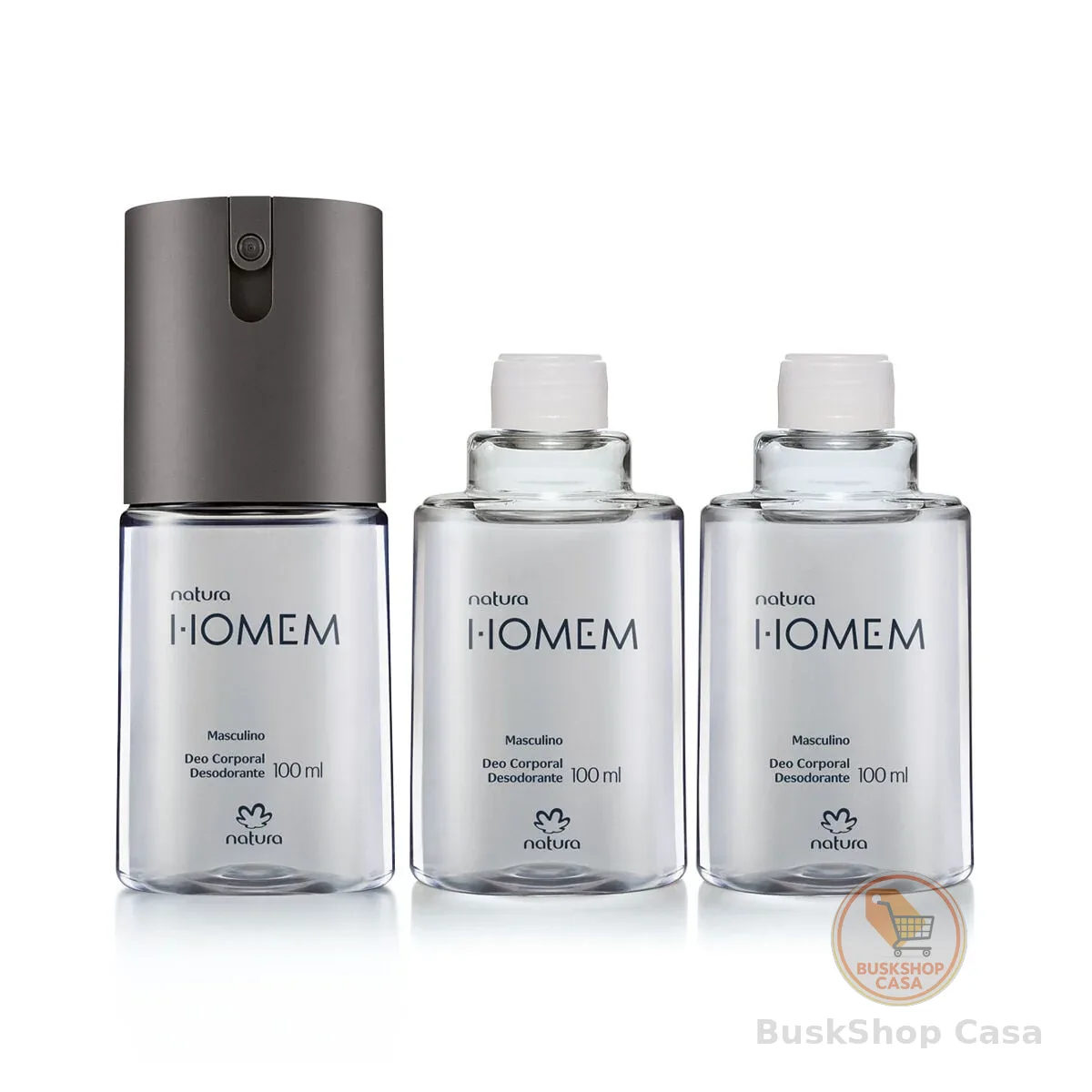 Kit Desodorante Corporal Natura Homem (3 produtos)