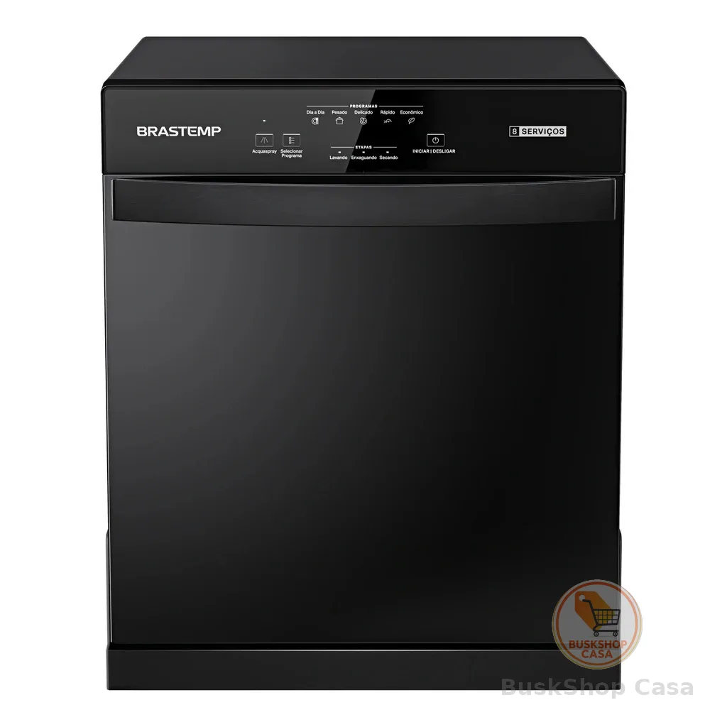 Lava Louças Brastemp 8 Serviços Preta - BLF08AE