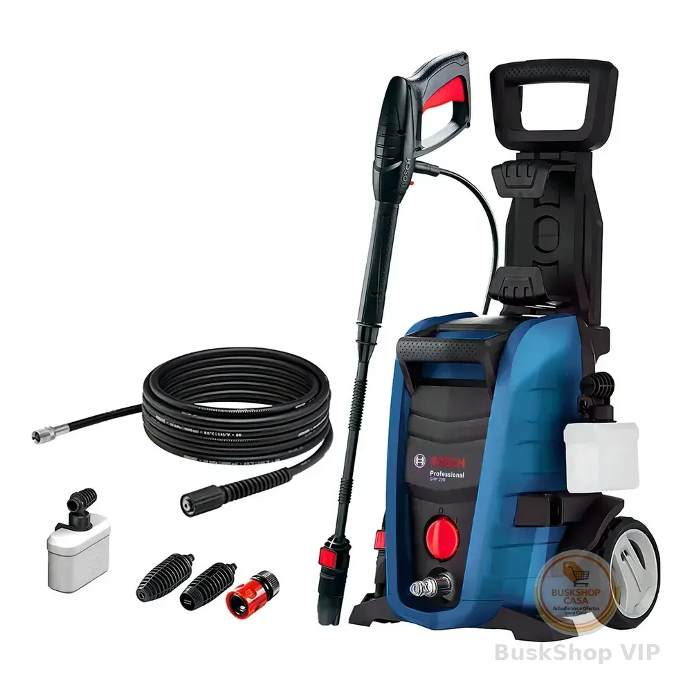 Lavadora De Alta Pressão Bosch Ghp 200 1700w 2000 Psi Com Acessórios Azul 220v 60