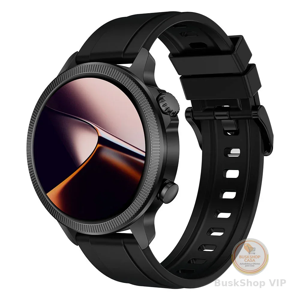 Smartwatch Multi G2R Tela 1,43 HD GPS Proteção IP67 Preto - WR208