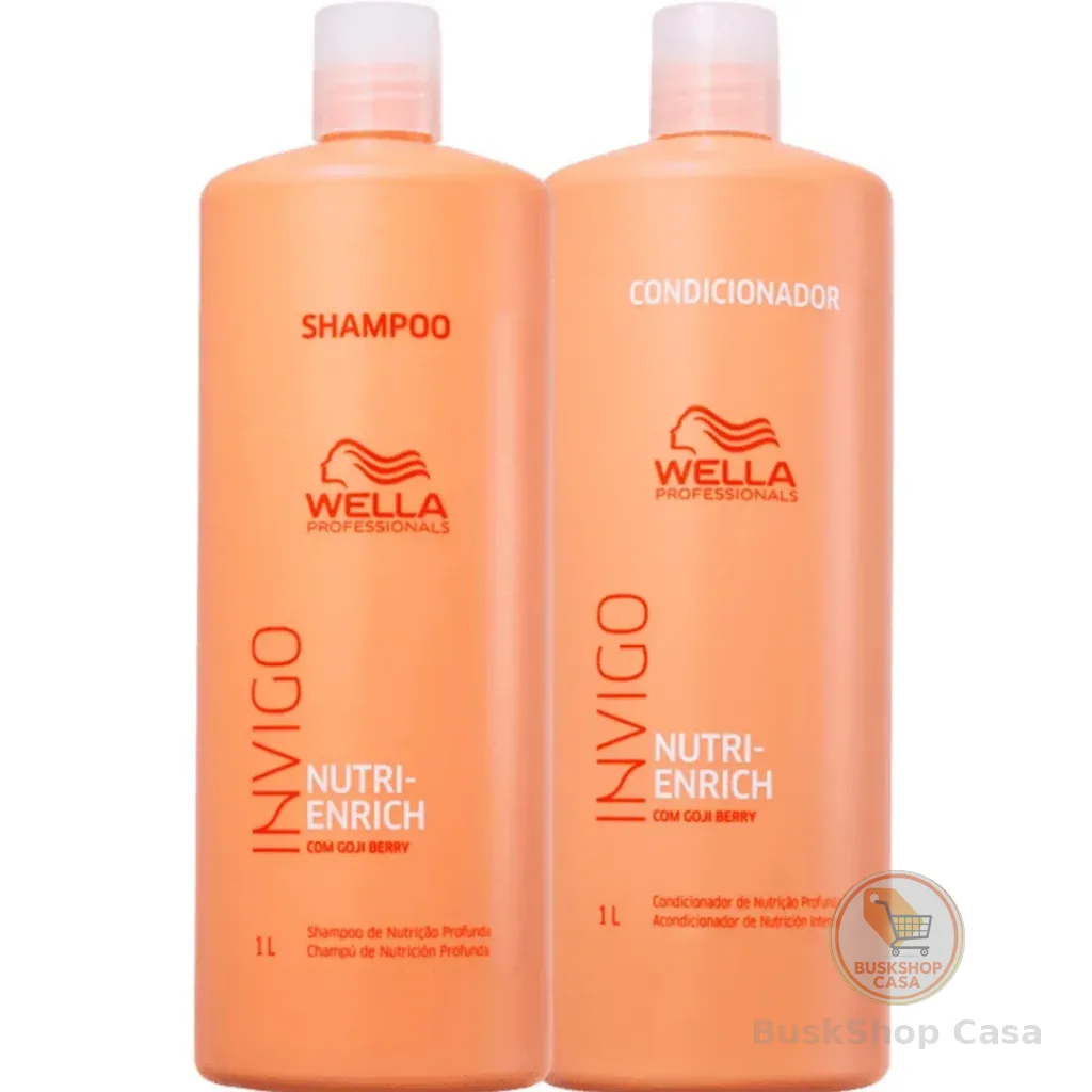 Kit  Wella Professionals Invigo Nutri-Enrich Shampoo e Condicionador 1L (2 Produtos)