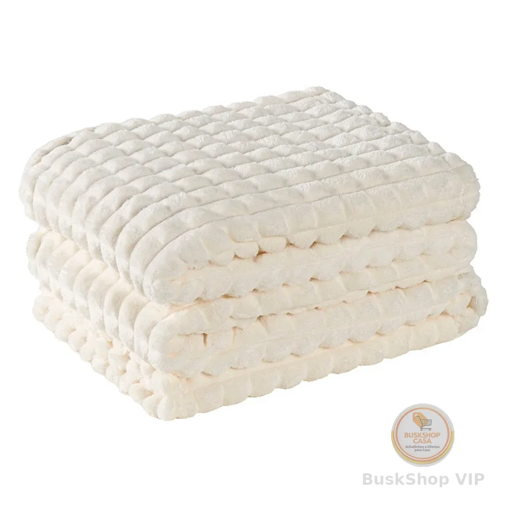 Cobertor Manta Ultrasoft Willow Aveludada Alto Relevo - Coberta Queen 2,40m X 2,20m