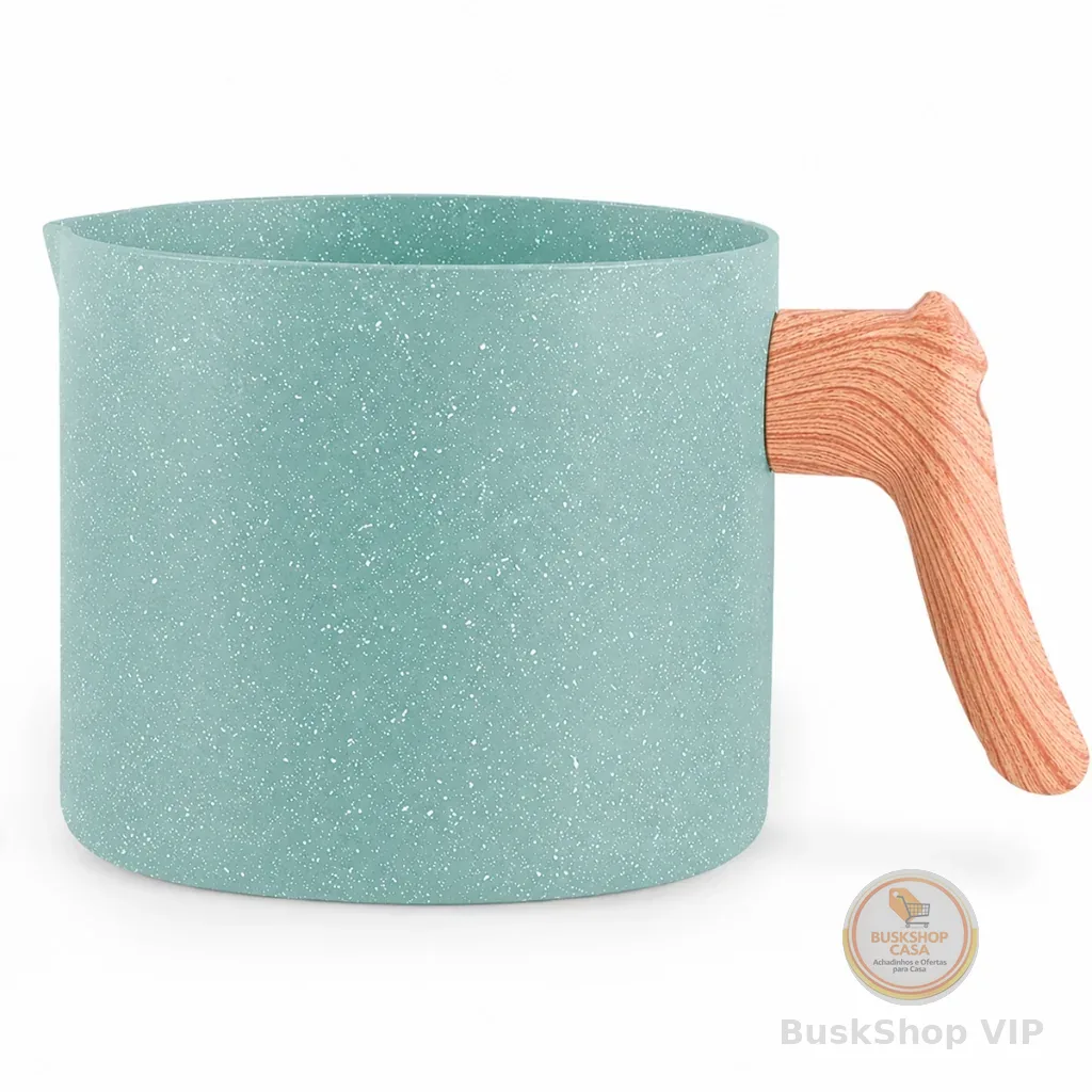 Fervedor 14cm 1,75L Brinox Ceramic Life Botanika Fundo Triplo Antiaderente Indução Verde