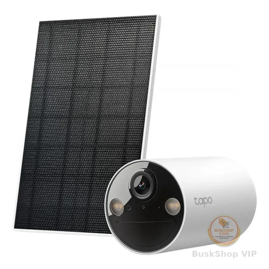Câmera Wifi Tp-link Tapo C410 Com Painel Solar - Electromundo Cor Branca/preta Branco/preto