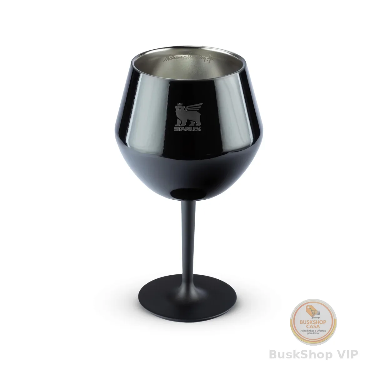 Stanley - Taça Térmica, Copo de cocktail isolado, aço inoxidável isolado a vácuo para bebidas frias, copo de gin ou vinho, 414 ml, Black Gloss