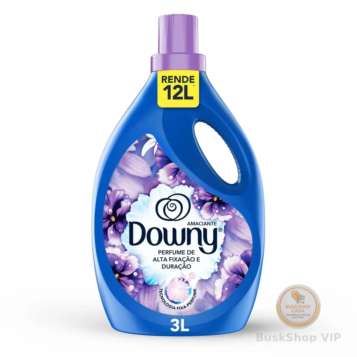 Downy Amaciante Concentrado Lirios Do Campo 3L, Rende 12L, Perfume com Notas de Lavanda e Algodão