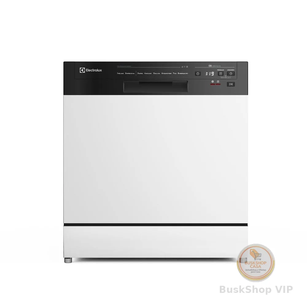 Lava-Louças Electrolux 8 Serviços Branca com Programa Lava e Seca 50min 220v LB08E