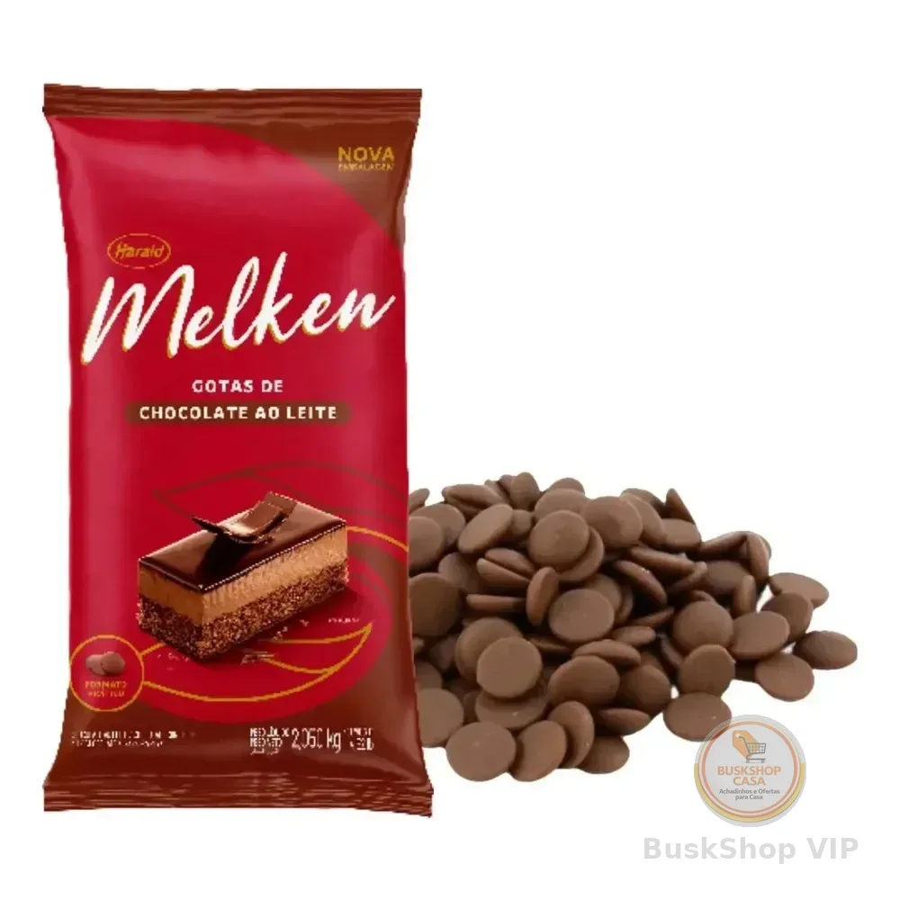 Chocolate Ao Leite Gotas Melken 2,050kg Harald