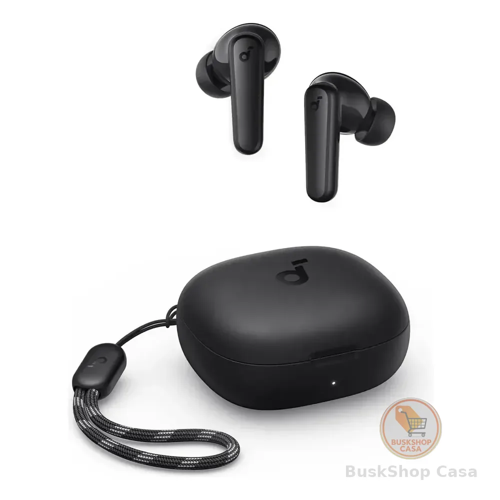 Fone De Ouvido Soundcore By Anker P20i Graves Poderosos E Impactantes Bluetooth 5.3 30h De Reprodução Resistência À Água 2 Mics Ia Para Chamadas Claras Personalização De Som Via App Cor Preto