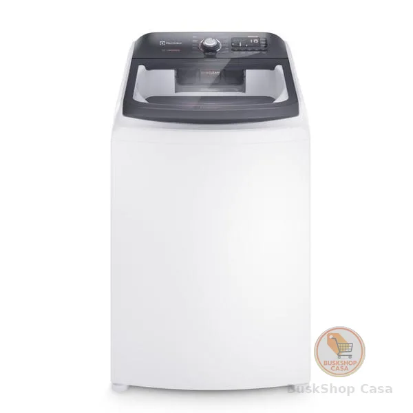Lavadora de Roupas Electrolux 15kg Cesto Inox 11 Programas de Lavagem Branco Premium Care Jet&Clean e Time Control LEC15