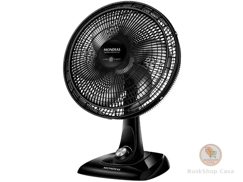 Ventilador de Mesa Mondial 6 Pás 40cm Super Power VSP-40B 140W