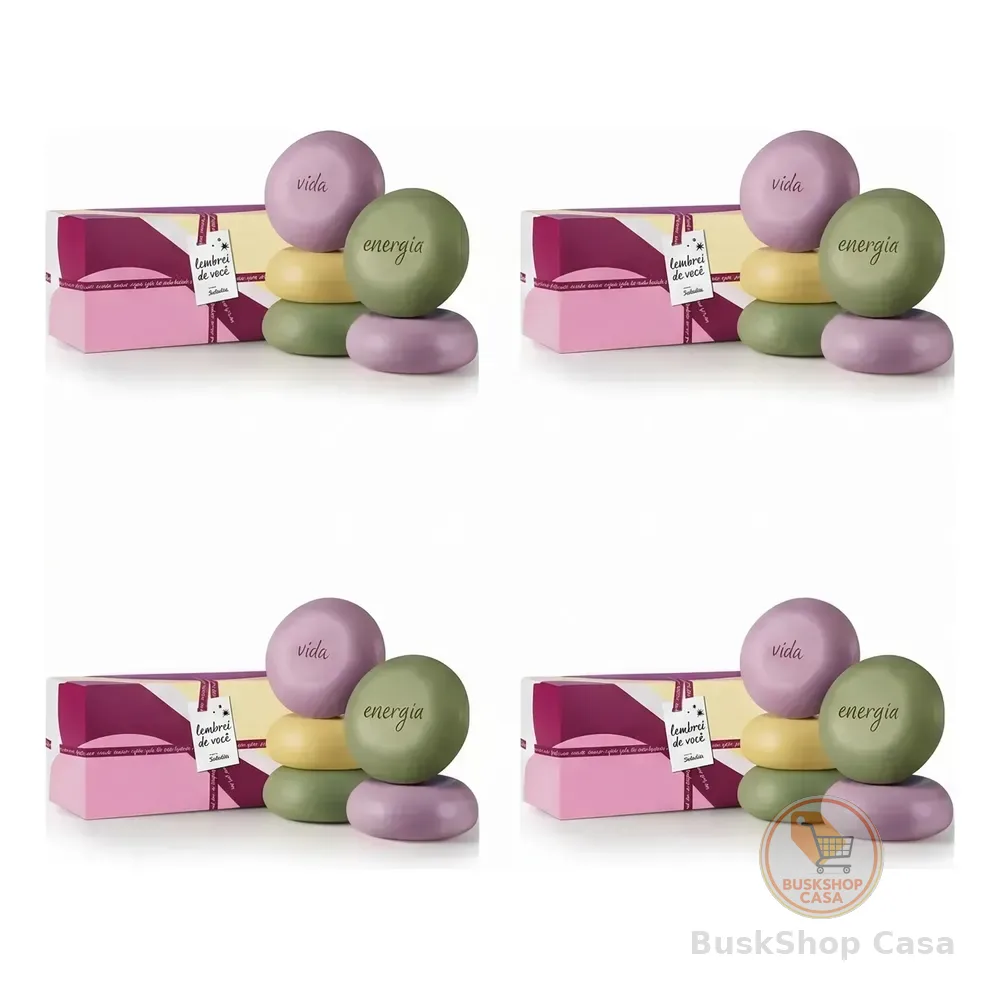 Kit 4 Caixas Sabonetes Sortidos Natura Tododia: 5un 90g Por Caixa + Sacola P