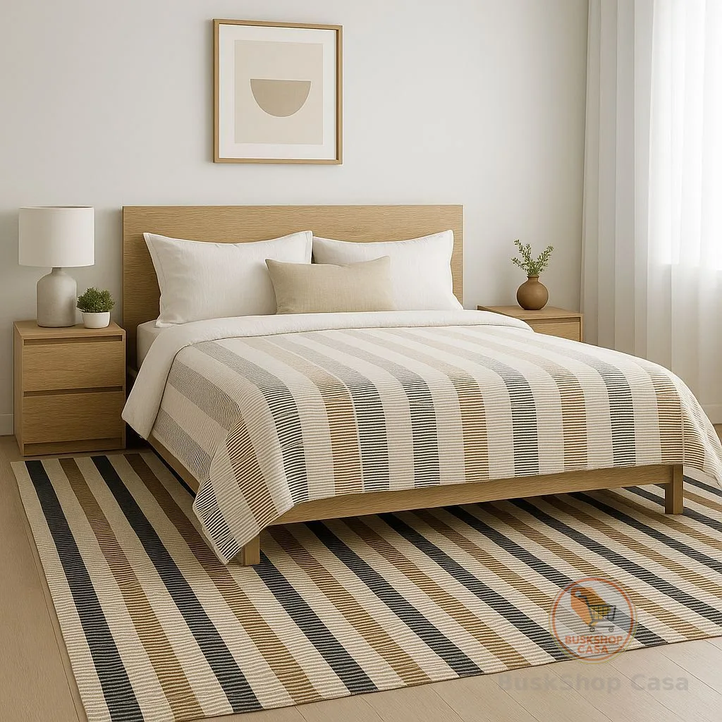 Tapete 100% Algodão Premium Para Sala e Quarto.