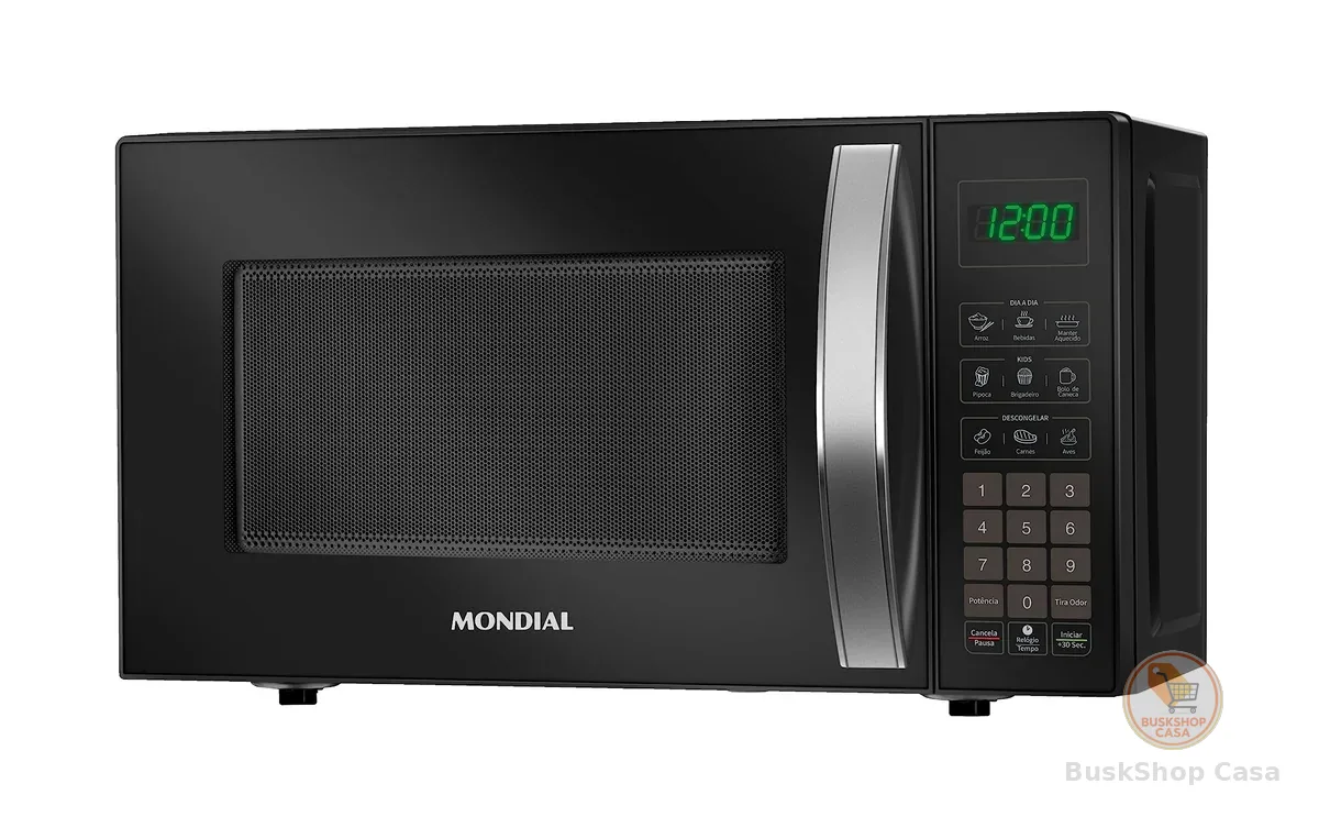 MONDIAL Micro-Ondas, Preto, 1200W, 110V - MO-01-21-B