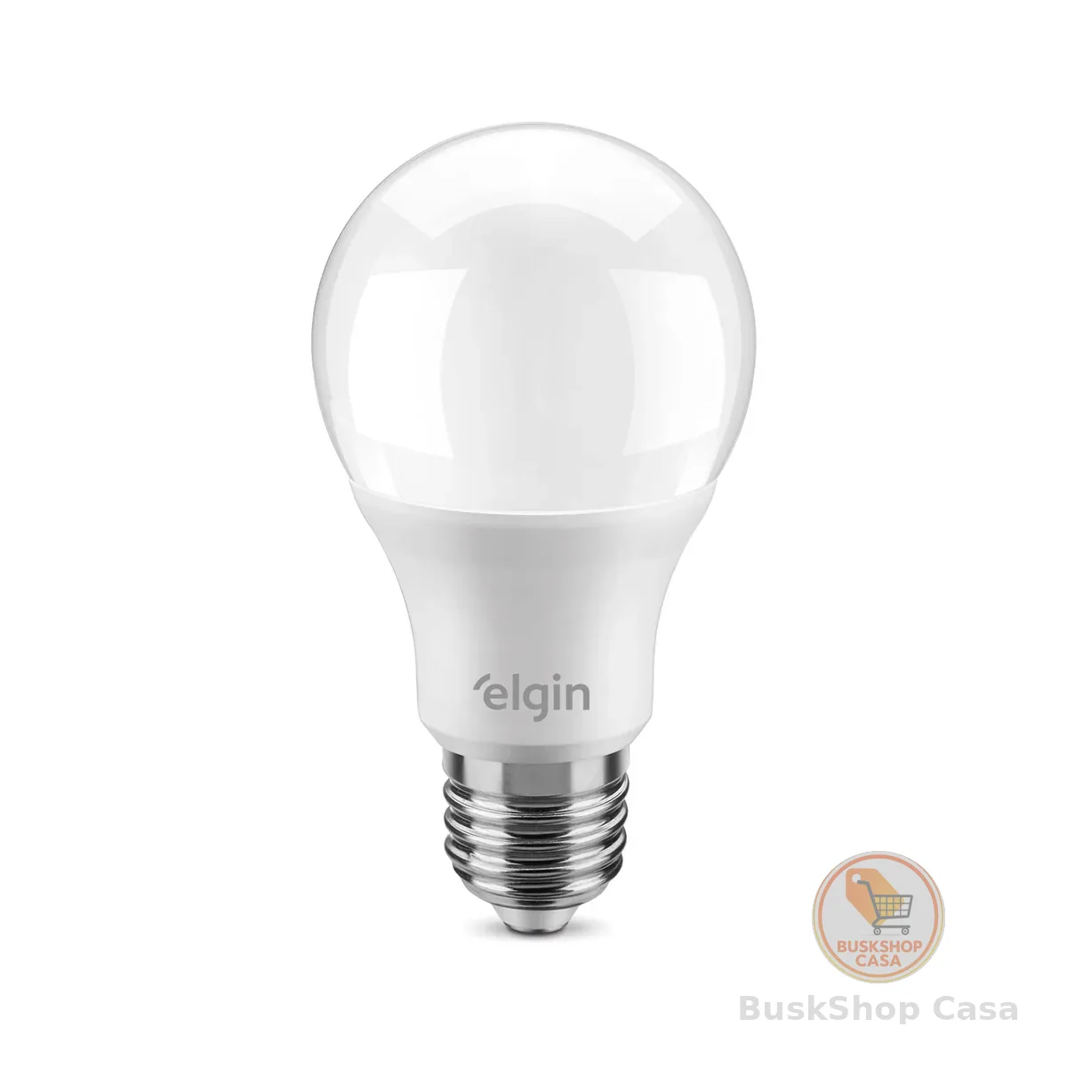 Lâmpada Bulbo LED A60 9W 6500k Elgin Bivolt Luz Branca Fria