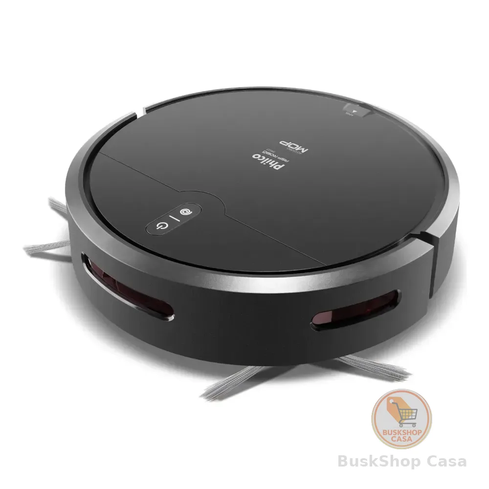 Aspirador De Pó Robô Philco 3 Em 1 Pas23 Com Mop Preto 127/220v