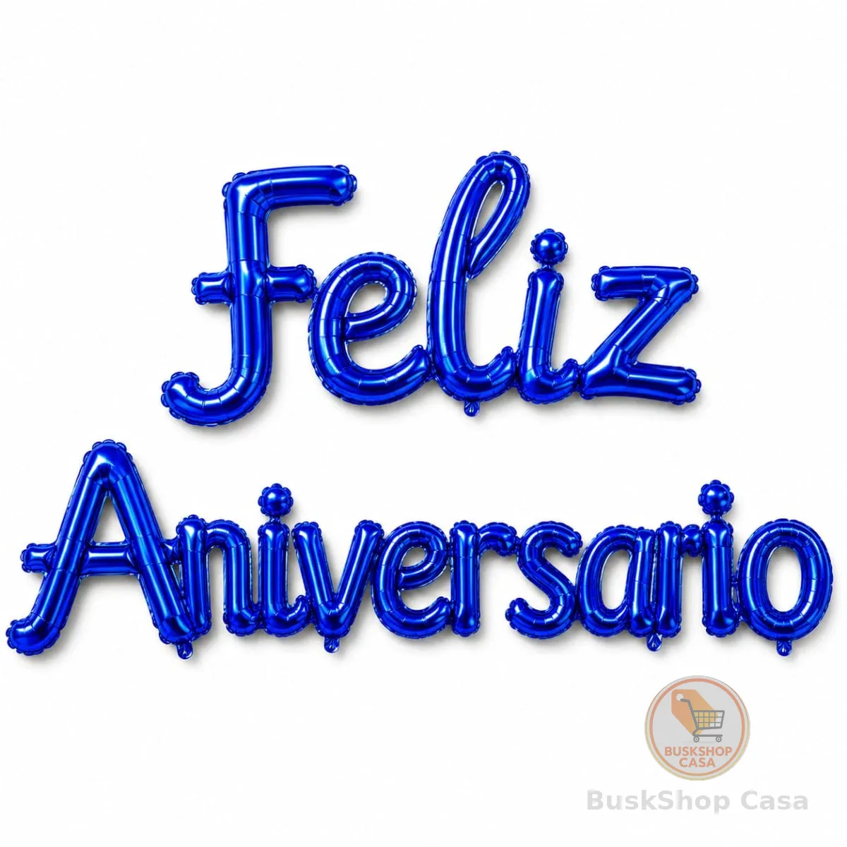 Kit Balões Metalizados Feliz Aniversário 40cm 16 Peças, Balões de Alumínio para Decoração de Festa Balões para Aniversário Infantil e Adulto Decoração Completa para Festa de Aniversário (AZUL ROYAL)