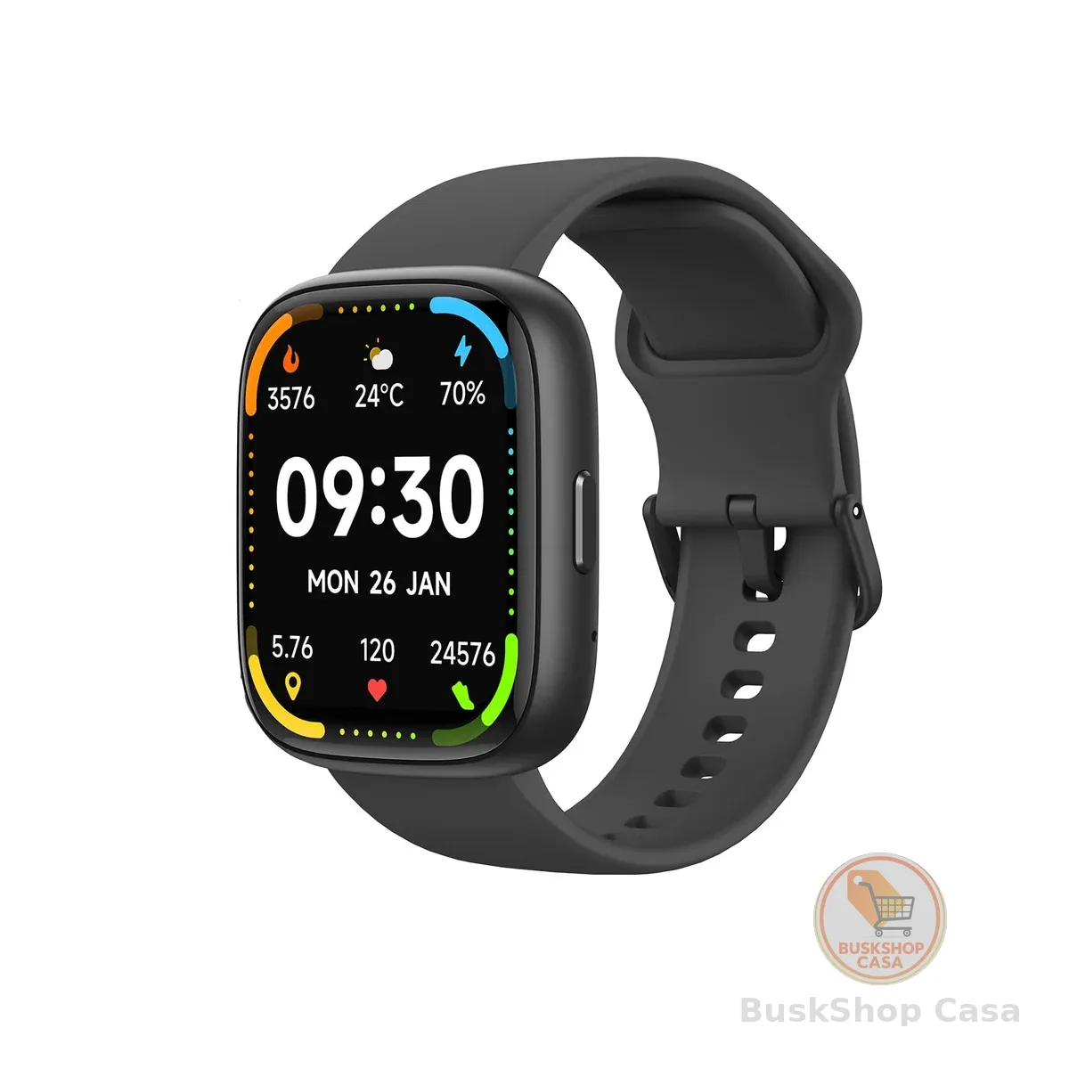 Bettdow SmartWatch, relogio smartwatch com Ecrã tátil e Alexa, à prova d'água IP68, relogio feminino e masculino, com 100+ modo esportivo e recebimento de notificações(preto)