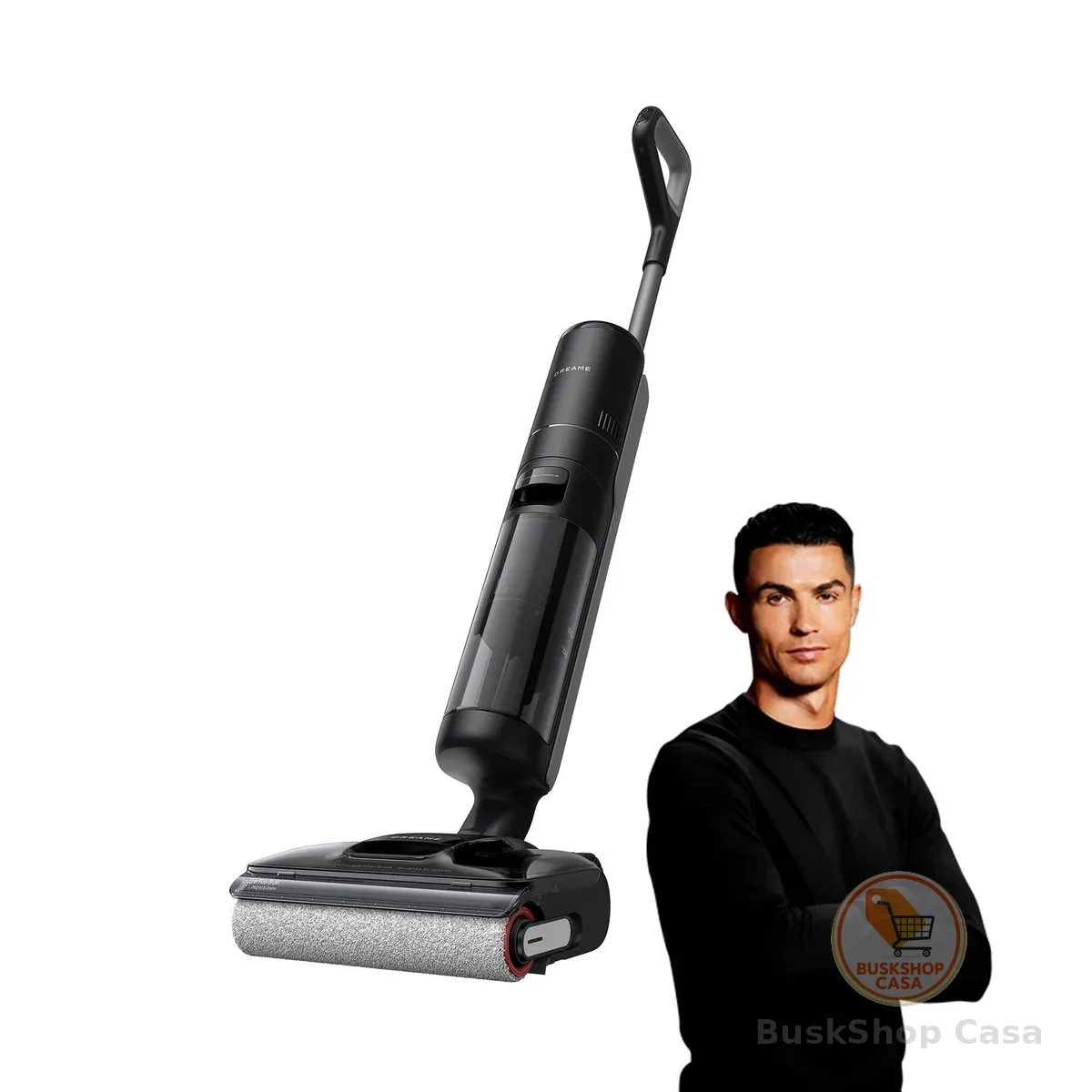 Dreame H60 GT, Aspirador Vertical Sem Fio Seco e Úmido, Sucção 21kPa, Manuseio Leve, 0 Emaranhados, Reclinável 180°, Limpeza com Escova Dupla, Lavagem Quente 90°C, Limpeza com Água Fresca, 220V-240V