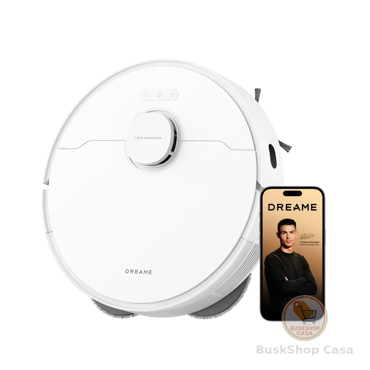 DREAME L40 robô aspirador e passa pano inteligente, sucção Vormax de 13000 Pa, sistema DuoScrub, elevação automática do mop de 7mm, limpeza de carpetes, alcance o inalcançável, bateria 5200mAh, Bivolt