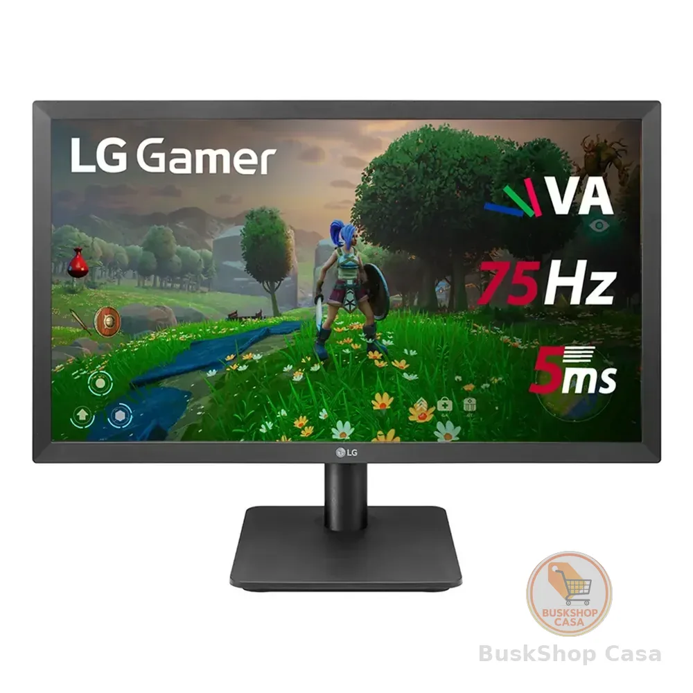 Monitor Gamer LG 22mp410 - Tela Va De 21.5 , Fhd (1920x1080), 75hz, 5ms (gtg), Hdmi, Freesync Preto 127/220v