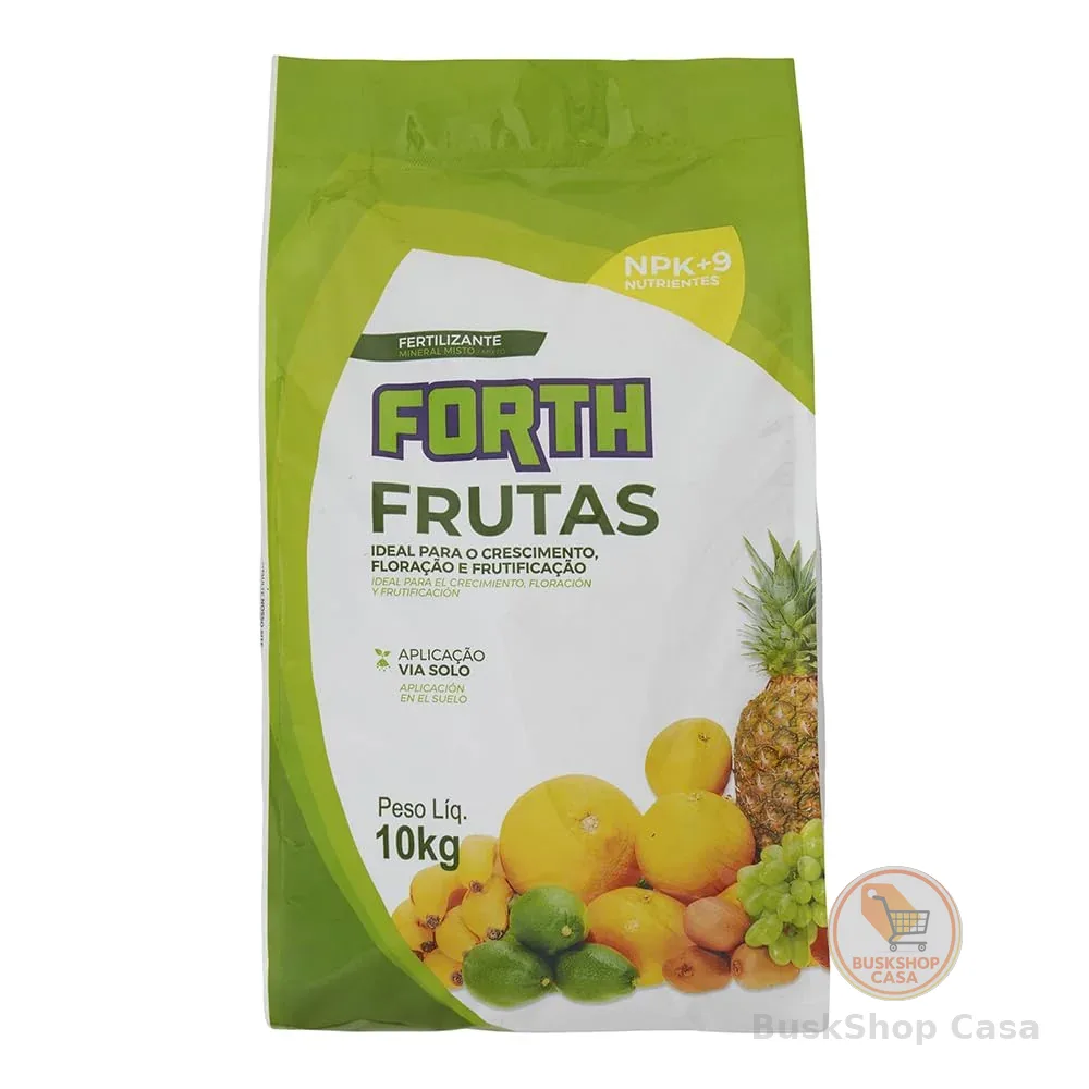Forth Frutas, Fertilizante, Adubo para Plantas Frutíferas, Nutritivo, Micronutrientes, NPK, Saco, 10kg