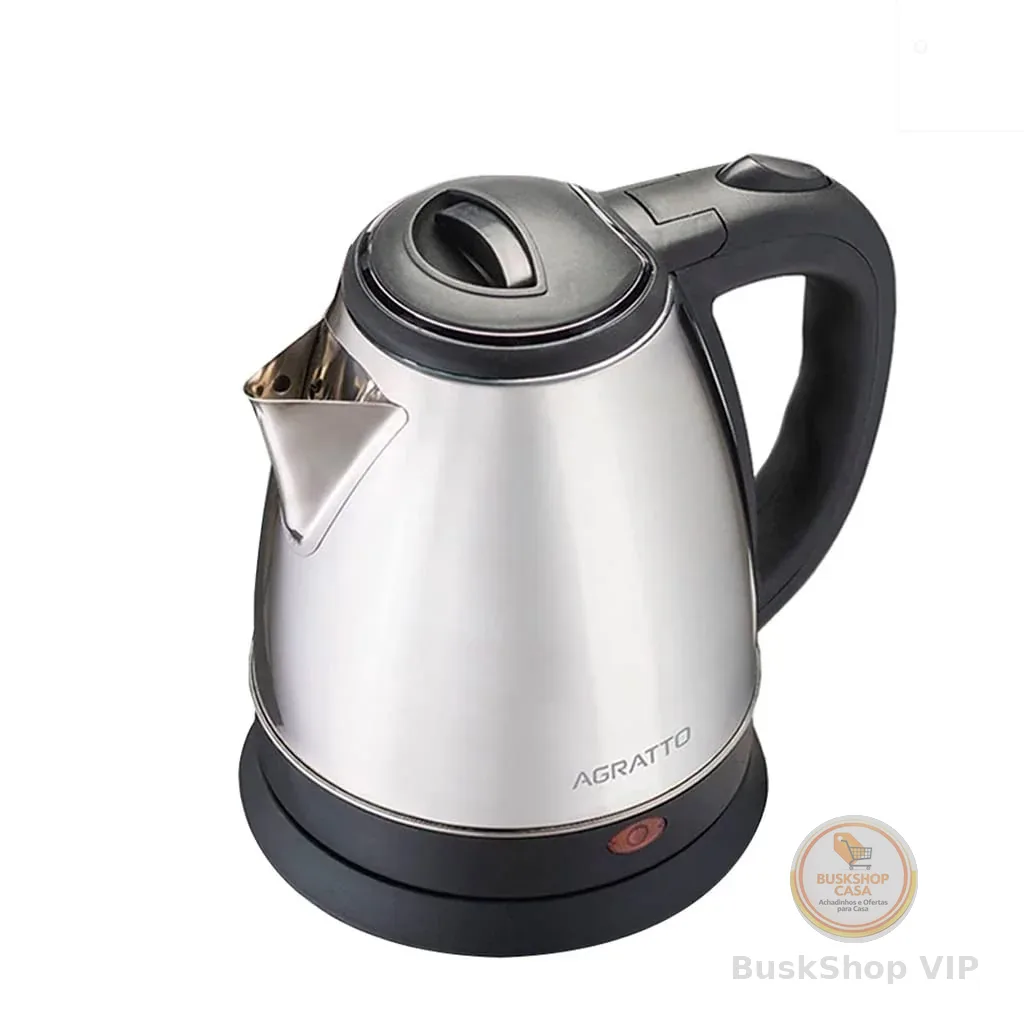 Agratto, 783, Chaleira Elétrica, 127v, Preto/Inox