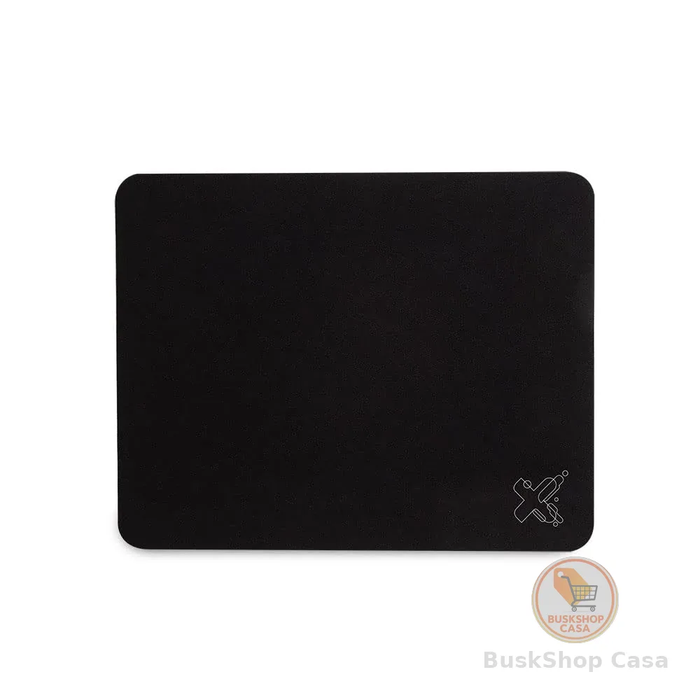 Maxprint 603579 - Mouse Pad Tecido, Preto, 22 x 17.8 cm, 1 Unidade | Superfície Lisa, Ideal para Notebook e Escritório
