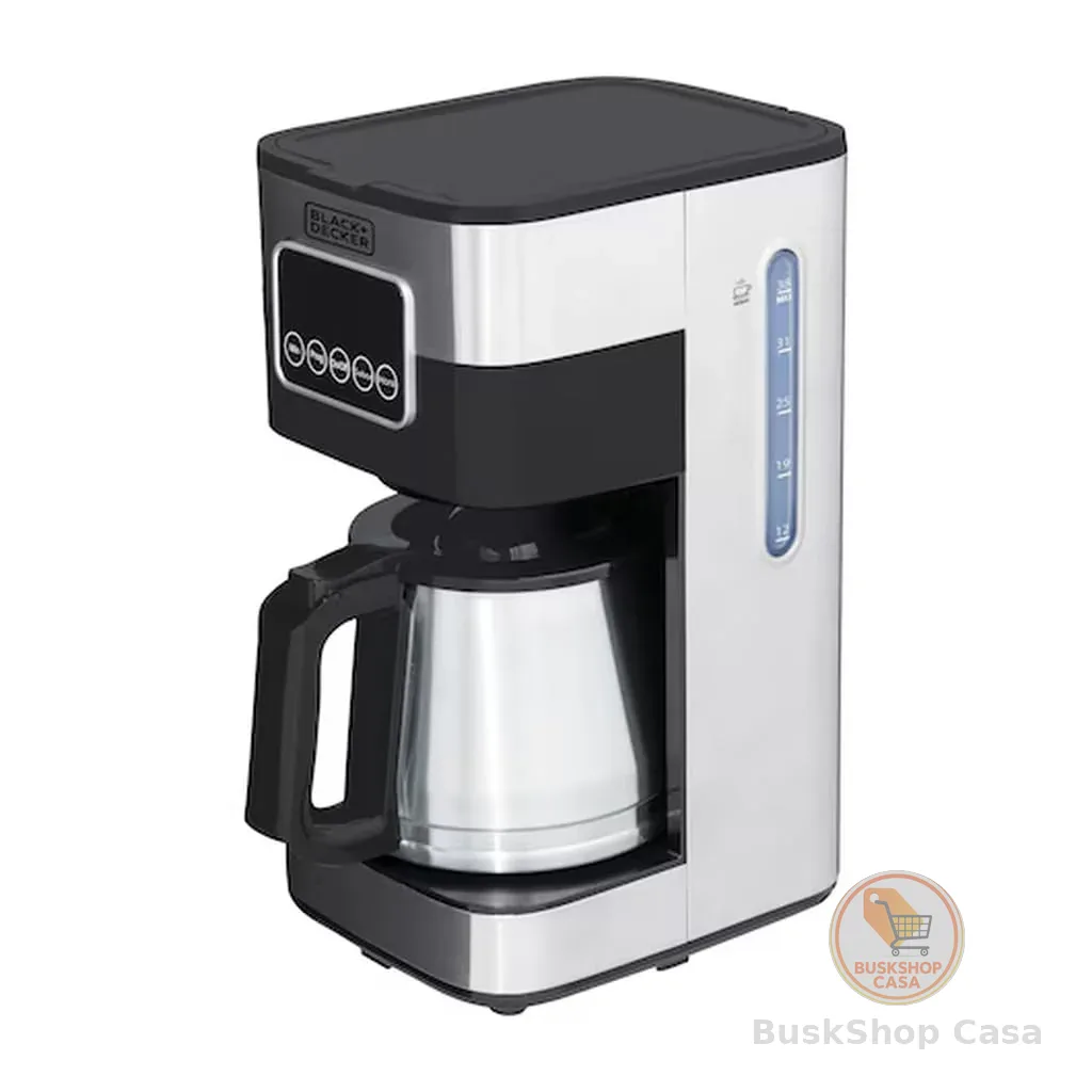 BLACK+DECKER Cafeteira Elétrica 110 V Inox, Filtro Permanente e Lavável, Capacidade 1,5 L, Ate 38 Cafézinhos, Painel Digital, Modelo CM350G-BR