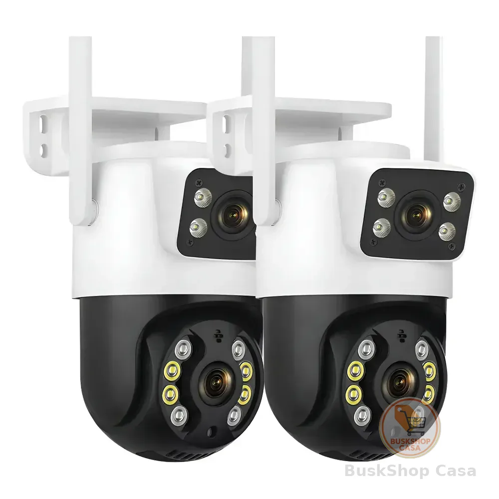 Kit 2 Camera Segurança A31 Icsee Prova D'agua Lente Dupla Cor Branco/preto Estary Shop