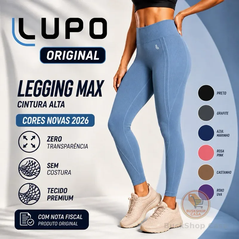 🧡 Calça Legging Max Lupo Feminina Original  | Top Max