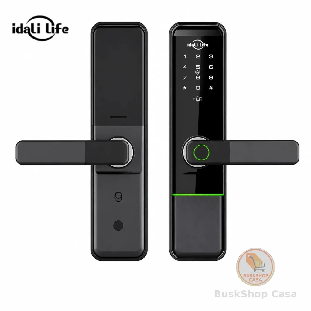 🧡 Fechadura Digital Inteligente com Impressão Digital  com Tag Wifi Moderna Bloqueio de impressões digitais  IDALI LIFE