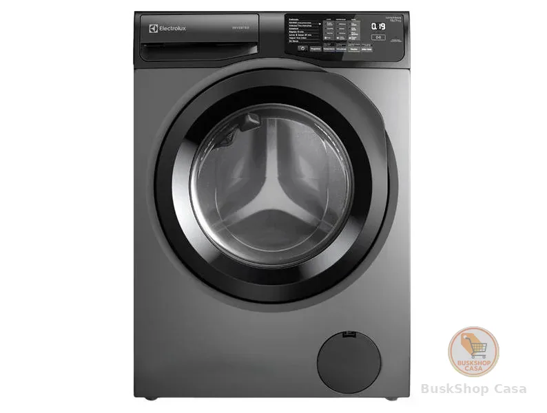 Lava e Seca Electrolux 12kg LSC12 Inverter Água Fria e Quente Cinza Ônix