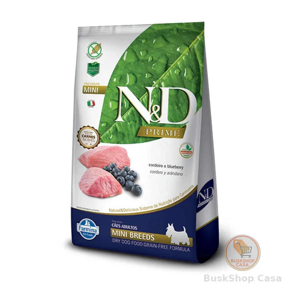 🧡 Racao Nd Prime Caes Adultos Mini Cordeiro – 10,1kg