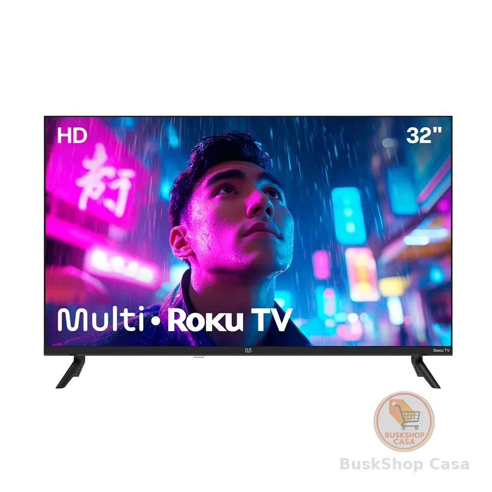 Smart TV DLED 32 HD Multi Essencial Roku 3HDMI 2USB Wi-Fi