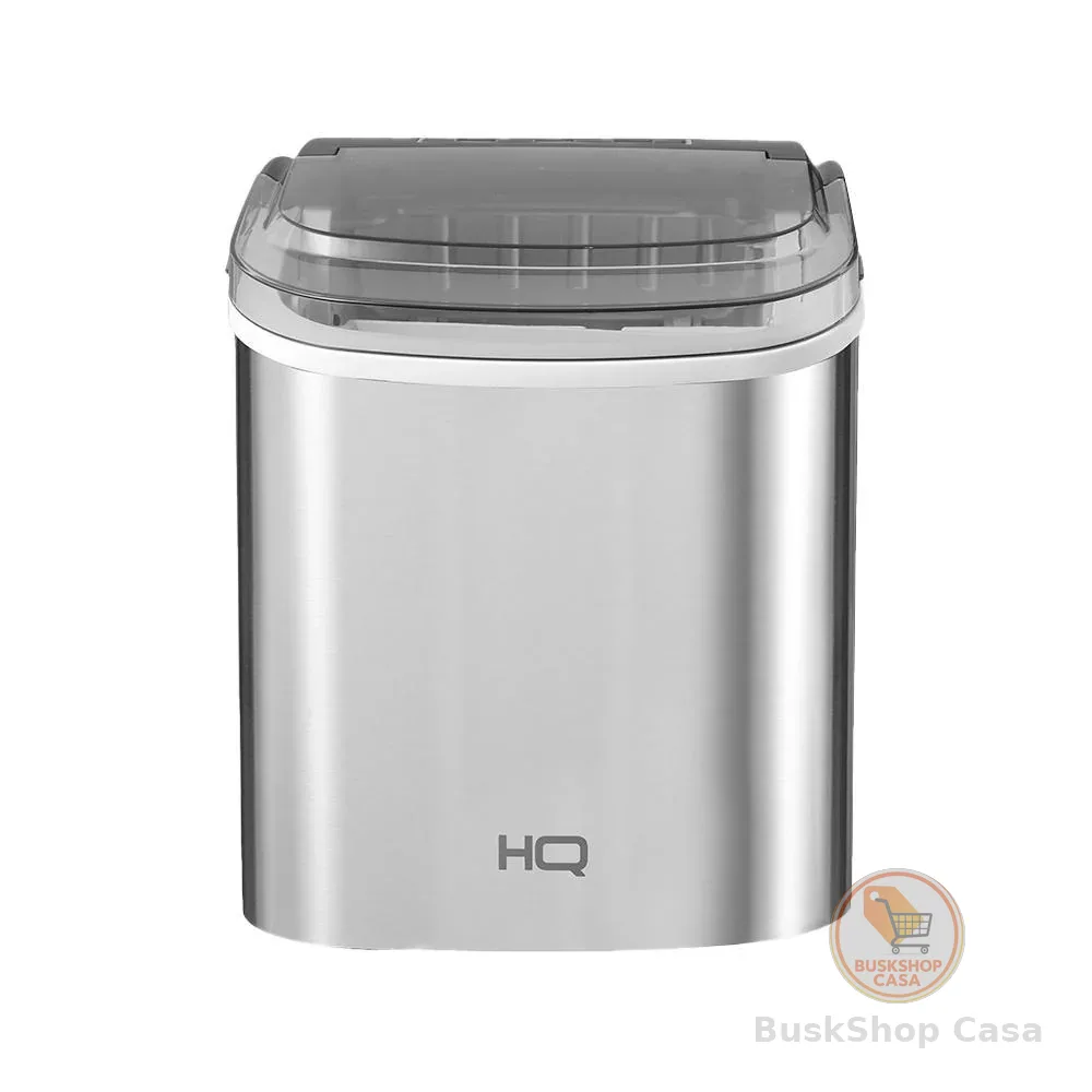 🧡 Máquina de  Gelo HQ 12kg Turbo Ice Premium Inox HQ-MG12KGDP
