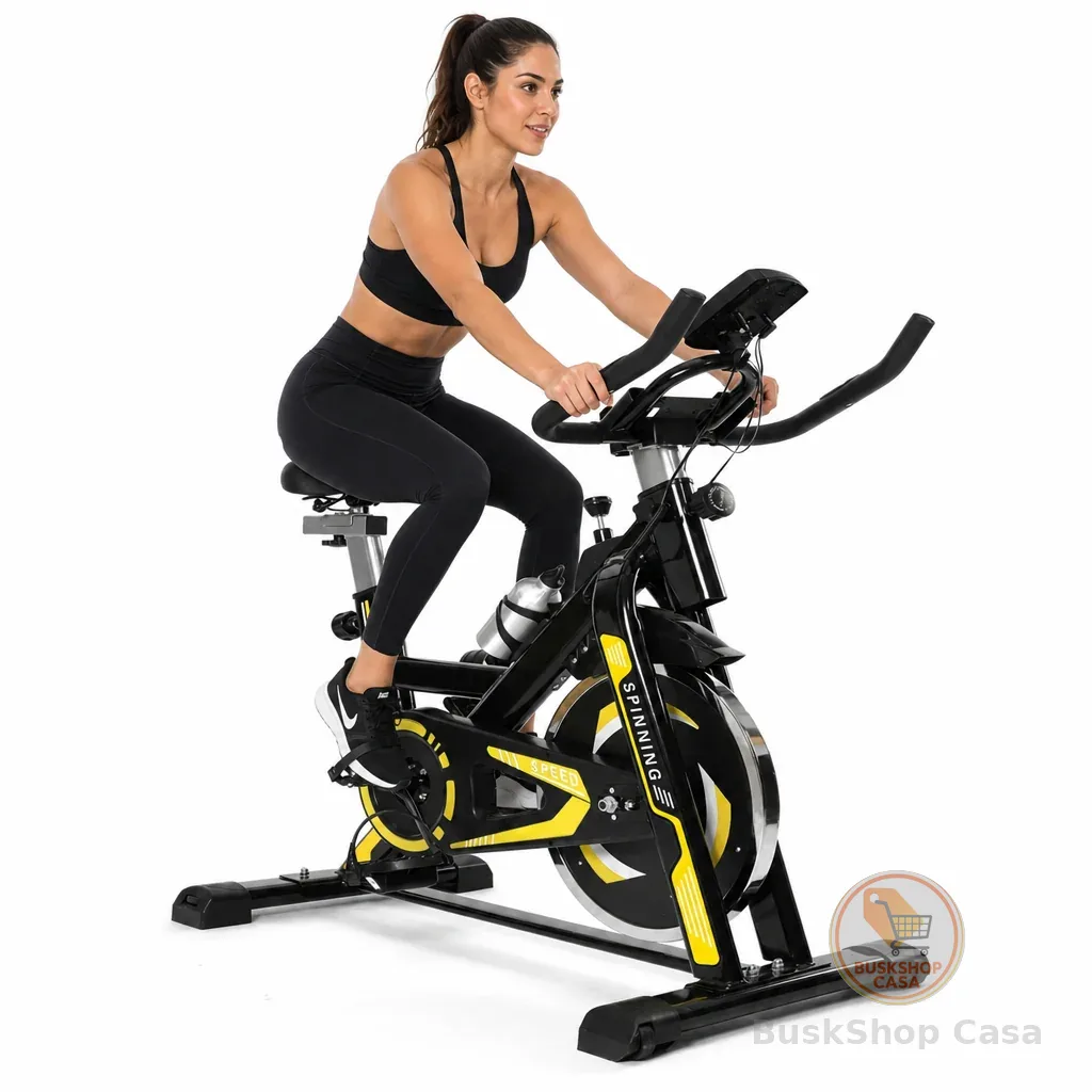 🧡 Bicicleta Bike Ergometrica Spinning Com ​Roda De Inércia Fitness Profissional e Treino Esportivo