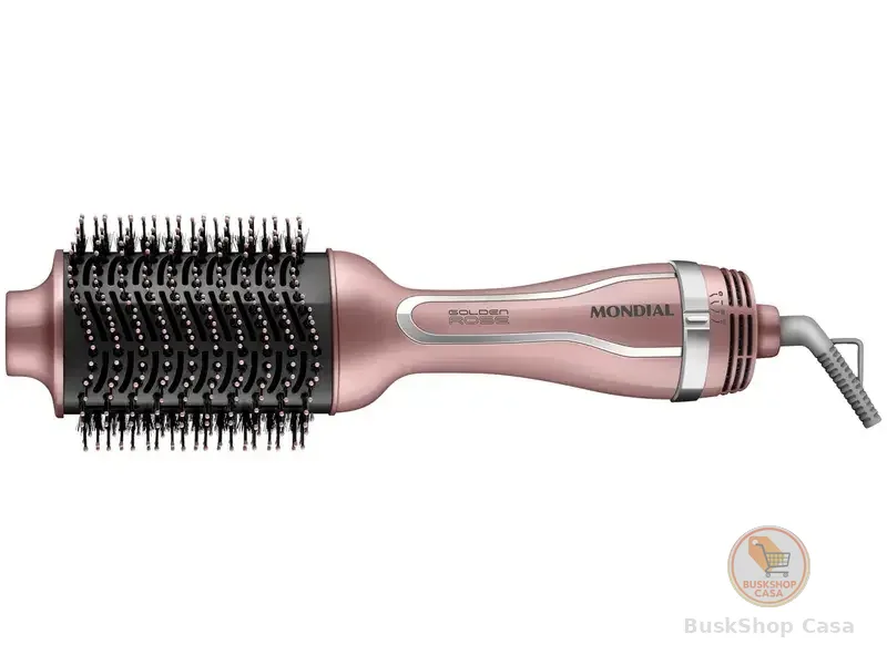 Escova Secadora Mondial ES-02-BI 1200W 3 Níveis de Temperatura Tourmaline Íon